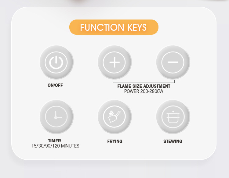 JAMAKY电陶炉家用触摸式电炉2000w大功率节能爆炒电陶炉批发JMK7004详情13