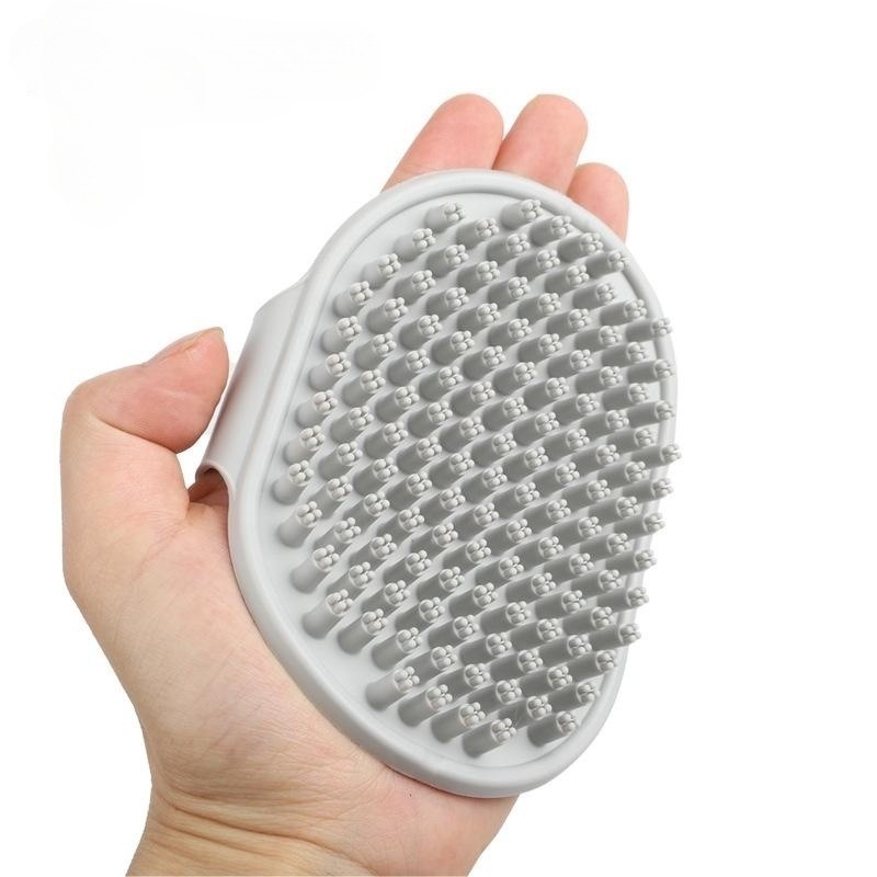 Cross-border pet bath brush, suitable for both cats and dogs to remove floating hair. Pet bath gloves in multiple colors and easy to clean. Cat bath brush pic 9