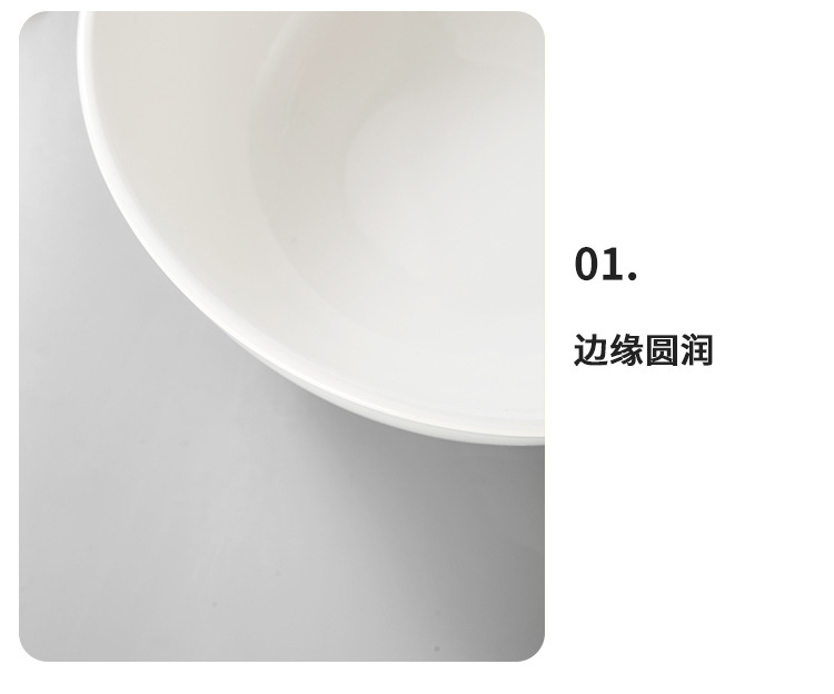 Ceramic bowls, pure white soup bowls, restaurant rice bowls, hotel noodle bowls, buffet bowls, snack bowls, commercial white porcelain bowls wholesale pic 17