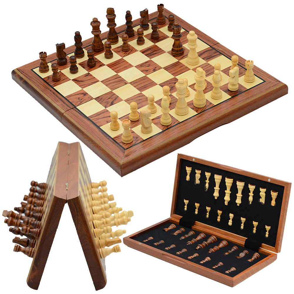 跨境沙比利磁吸国际象棋39CM益智棋牌桌游玩具亲子互动游戏双后详情1