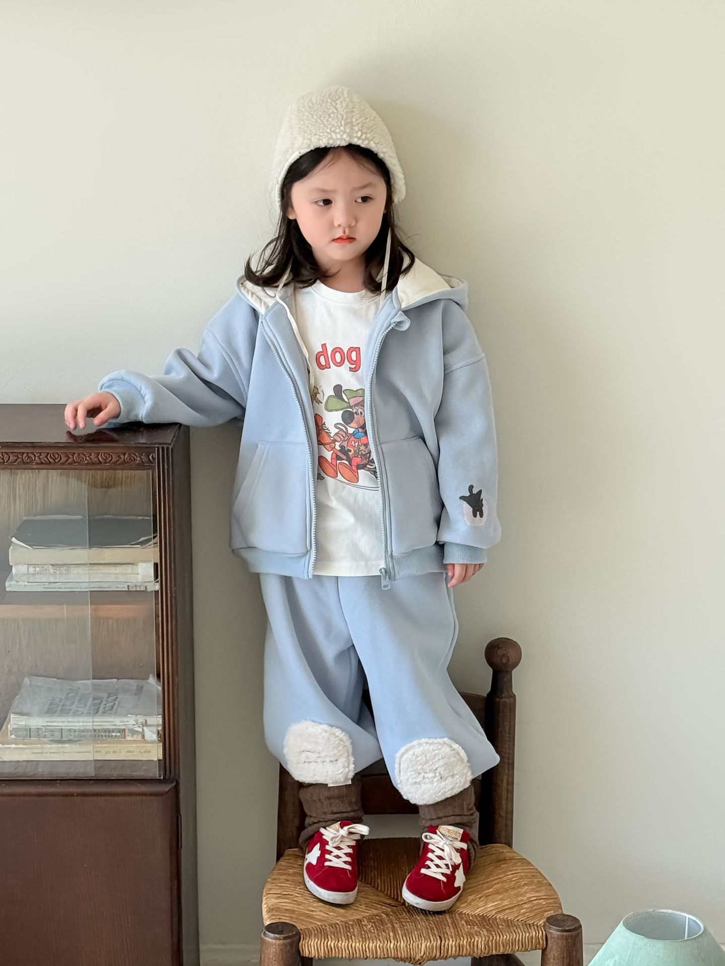 【清仓款】维木童装女童加绒卫衣套装2024冬季新款儿童韩版上衣卫详情14