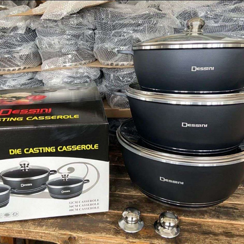 6pcs sauce pot set 6-piece soup pot Non-stick set Aluminum die-cast pot 32/36/40CM set pic 5