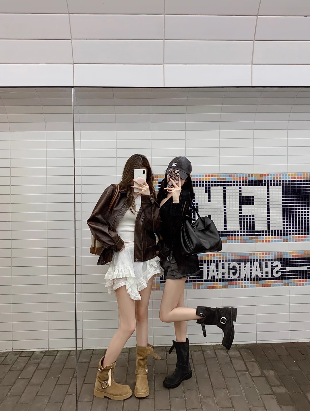 sheii苏茵茵同款！沙丘~超软糯厚底机车扣带短靴女马丁靴堆堆靴详情36