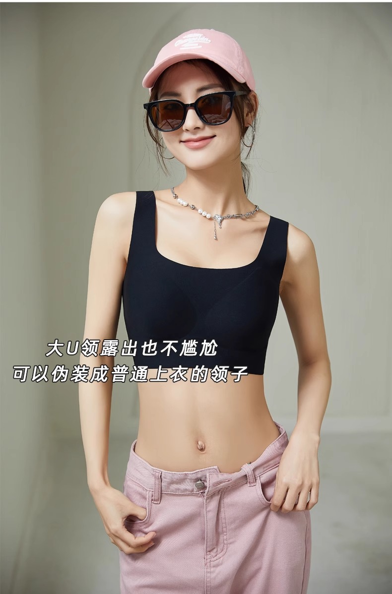 皇帝的新装！夏季无痕薄款粉底液内衣女无钢圈透气舒适大码文胸罩详情22