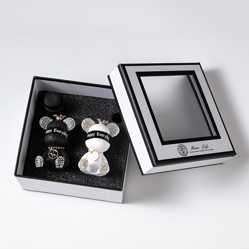 香薰香水摆件扩香石空调出风口车载ins车载香水可爱汽车暴力熊详情10