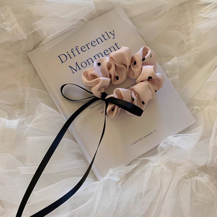 Sweet lace large intestine hair band, cute and sweet girl, high appearance level, hair band, student hair tie, early spring hair accessory pic 17