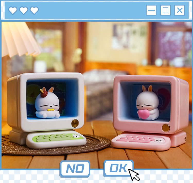 hellokitty Hatsune Miku pendant material package, featuring cute cartoon rabbits and retro computer-shaped ornaments pic 6