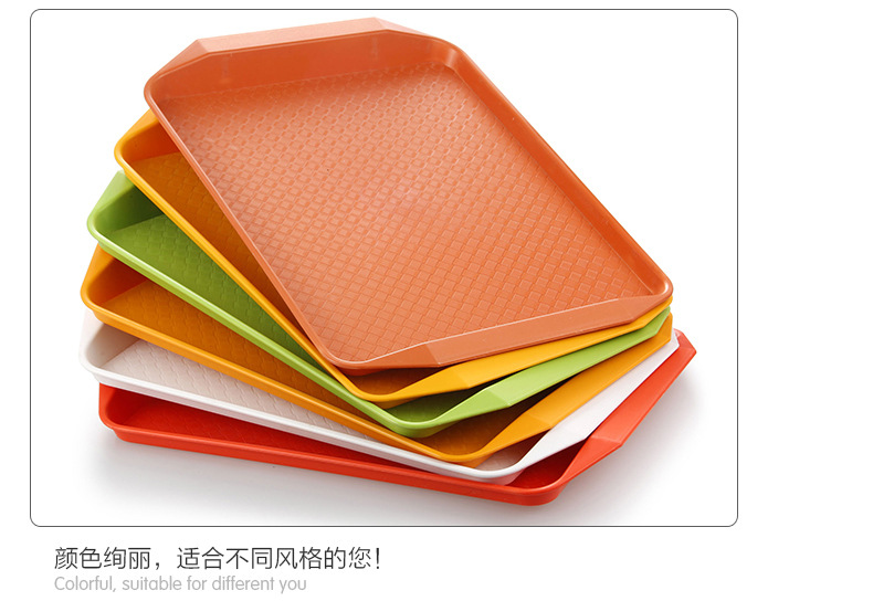 商用快餐店托盘饭店端菜上菜托盘加厚防滑防摔盘餐饮专用食品级盘详情10