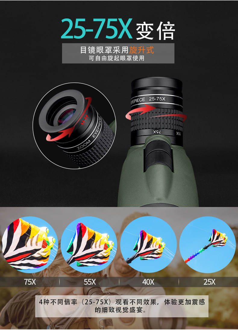 Shuntu Shengtu ST86 Birdwatching telescope, monocular telescope, zoom telescope, dual ED high-magnification outdoor telescope pic 13