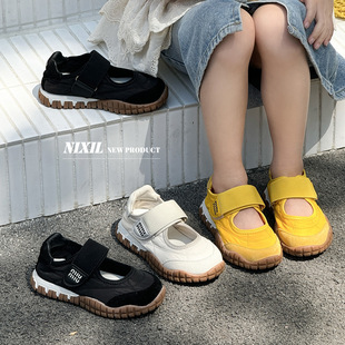 2025年夏季新款儿童老爹鞋时尚旋转扣童鞋单网透气男女童运动跑鞋详情2