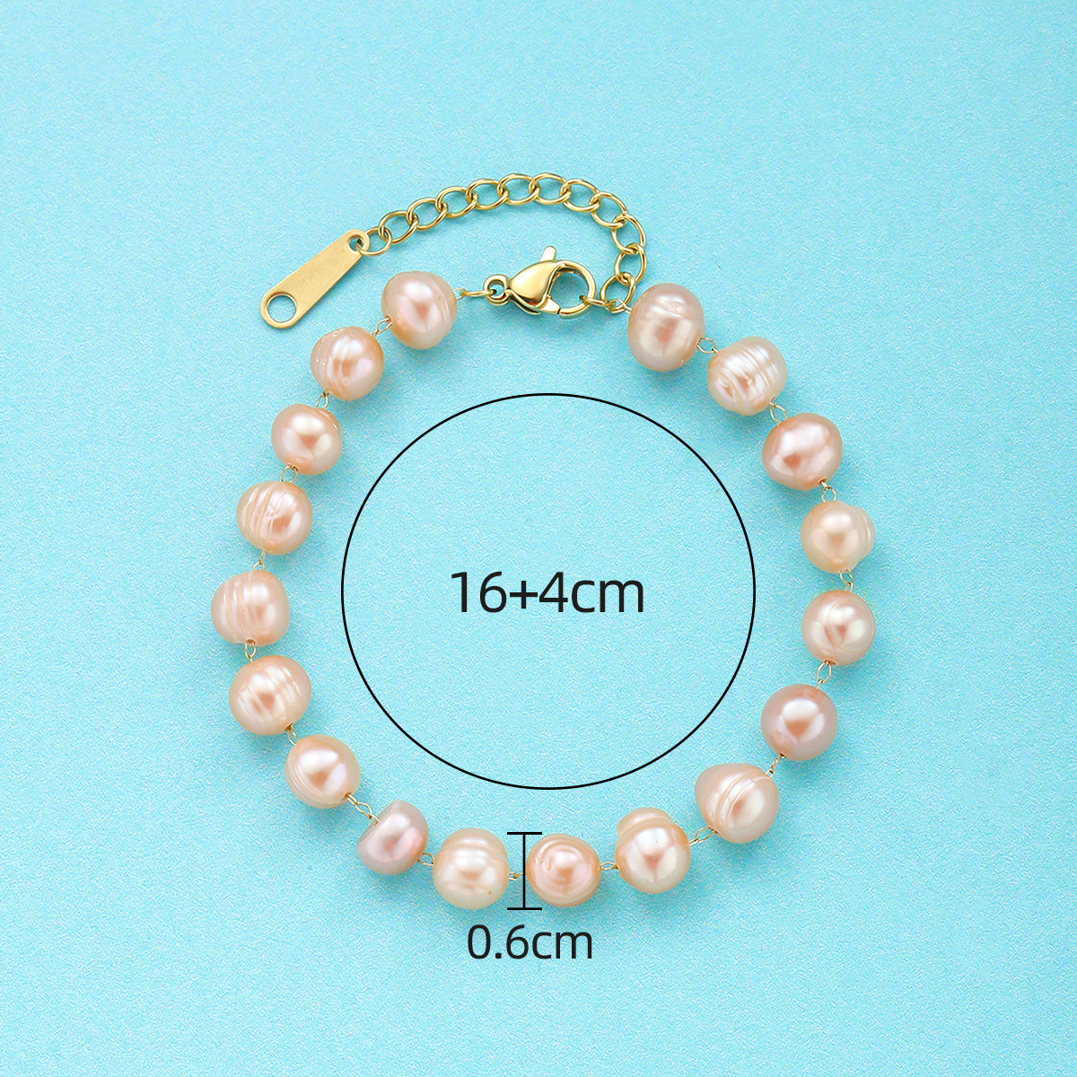 Natural freshwater precious handcrafted bracelets, Baroque pearls, irregular-shaped pearls, versatile light luxury bracelets, pearl wholesale pic 18