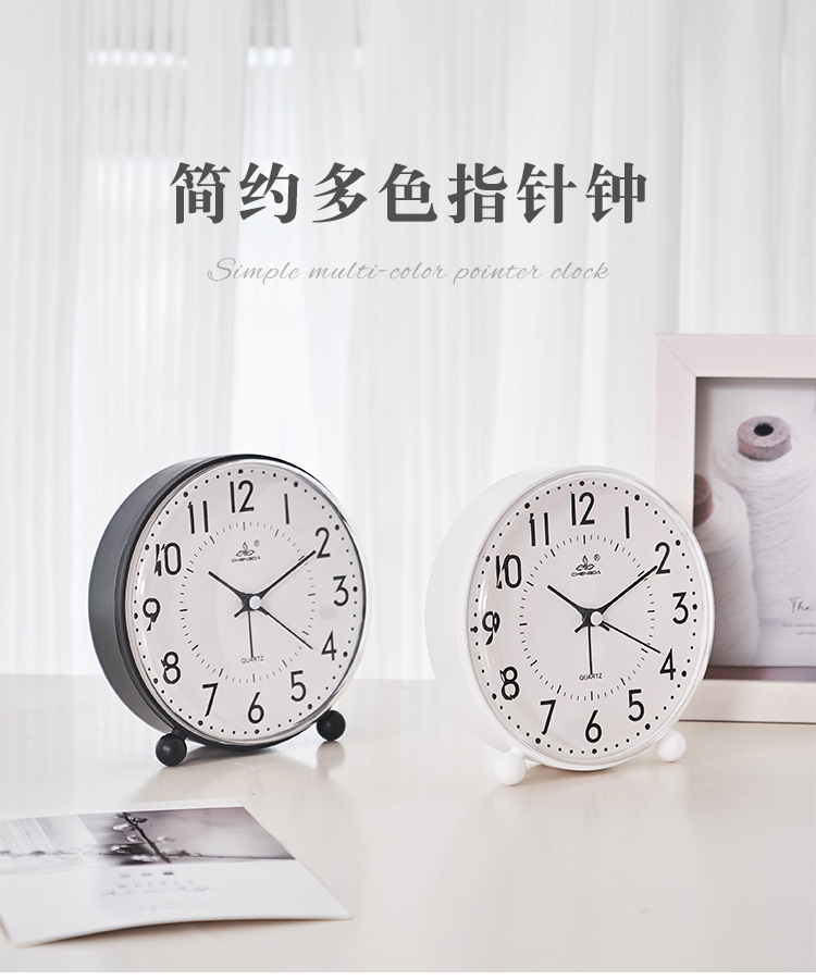 简约台式钟大尺寸数字钟表桌面学生闹钟A319-A320详情2