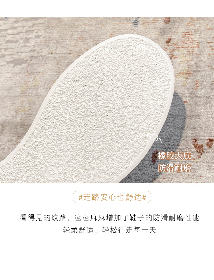 玛速主义2025春新款厚底增高小白鞋女休闲饼干圆头系带学院风板鞋详情10