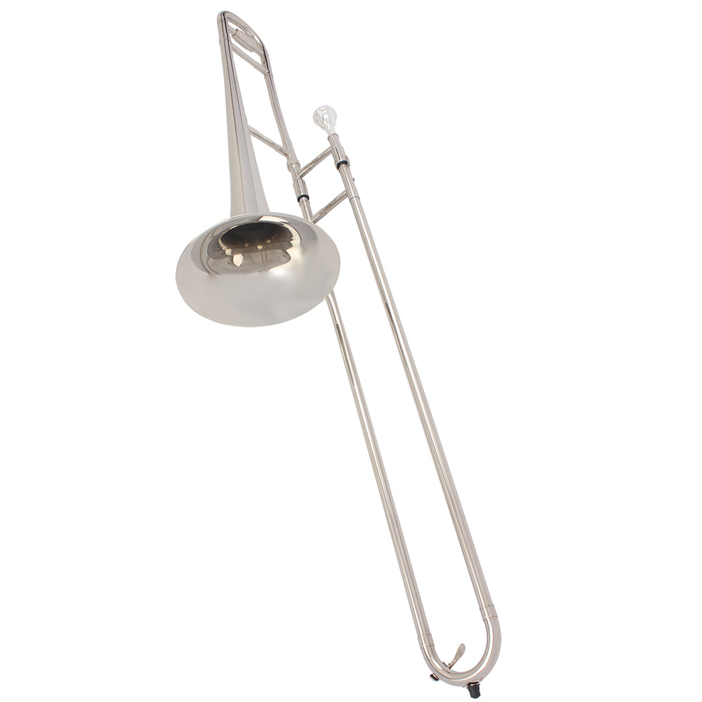 LADE trombón alto trombón en si bemol trombón pullman estudiante orquesta de principiantes trombón de latón trombón plateado niquelado al por mayor pic 11