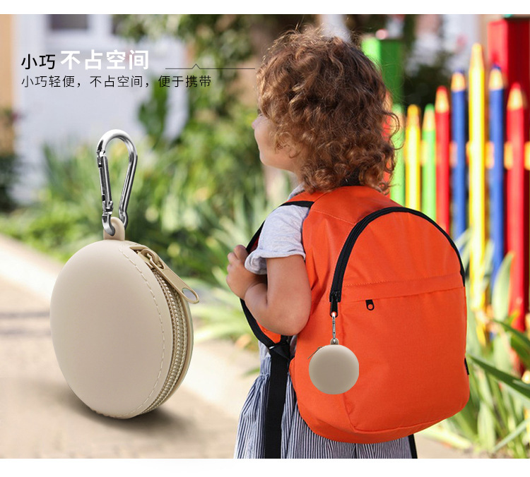 蓝牙耳机包硅胶零钱包户外挂式钥匙包数据线小物件收纳迷你硅胶包详情12