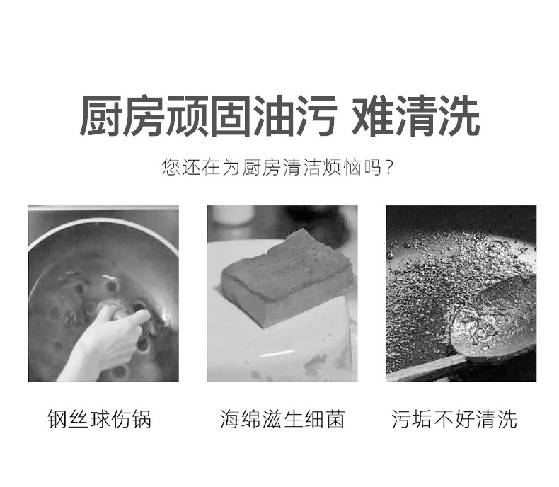 海澡绵彩海绵擦高密度洗碗海绵厨房清洁海绵擦百洁布海绵块洗碗布01987详情3