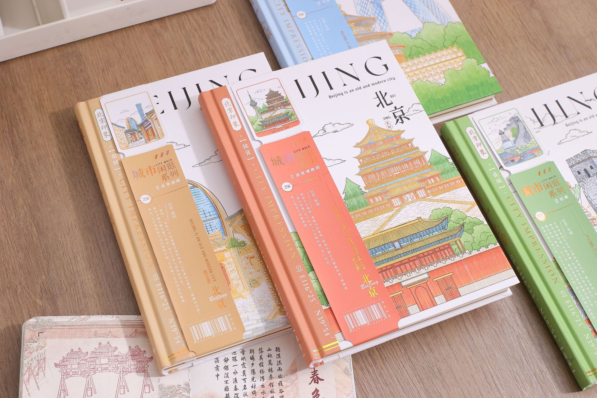 Jingu Stationery 25K City Stroll - Beijing Round-back Hardcover Notebooks, Handbooks, Student Notebooks pic 17