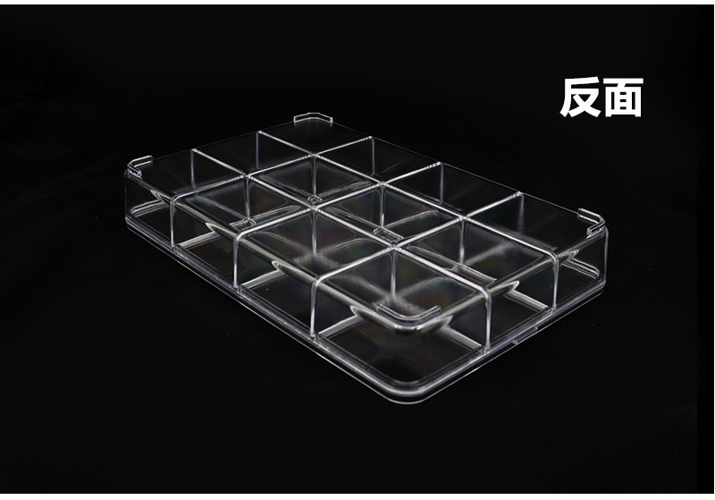 高透明12格翻盖皮筋发夹小串珠收纳整理盒自带厂家价格实惠新料详情24