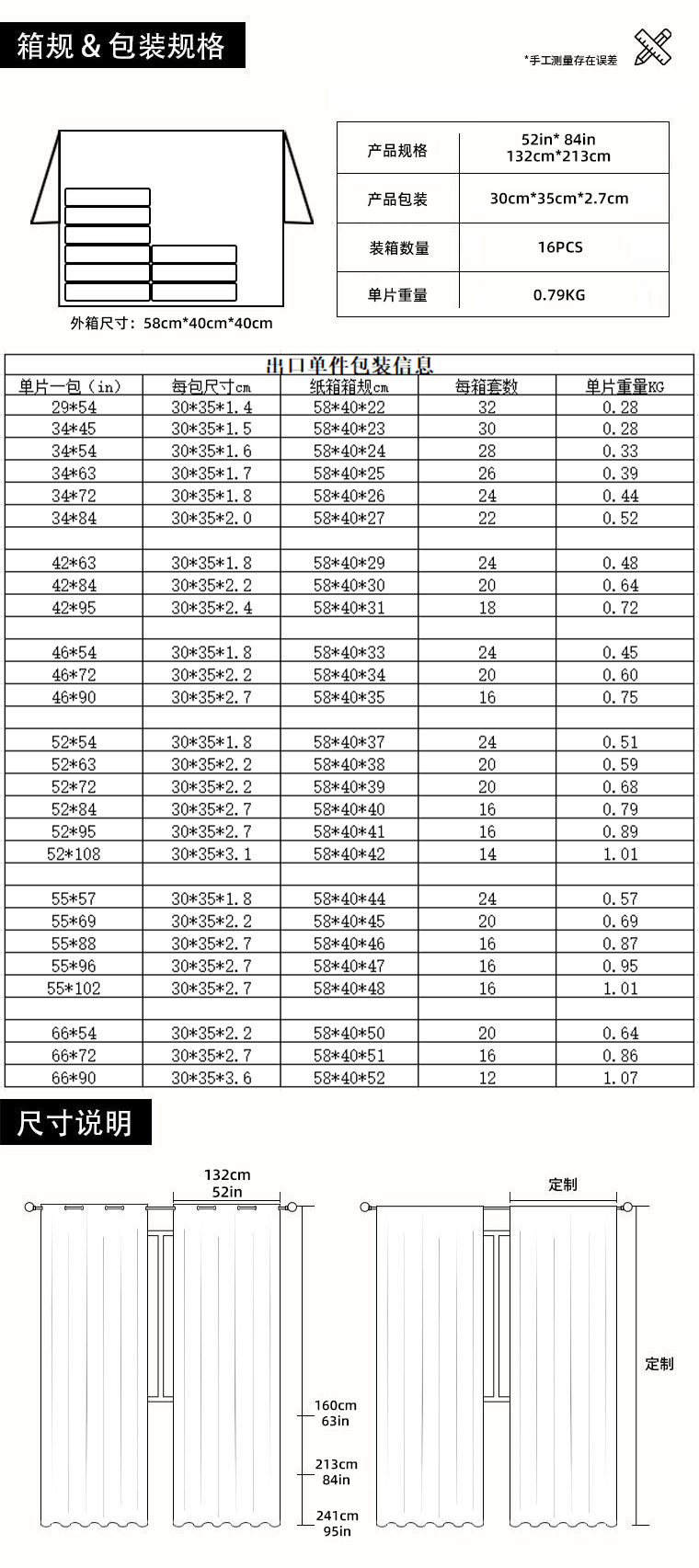 跨境专供100%全遮光黑贝尼防晒隔热成品窗帘外贸打孔卧室客厅批发详情4