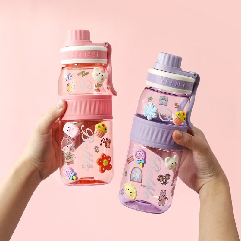 大容量便携男女生PC塑料杯子 学生简约夏季运动水杯 跨境新款详情5