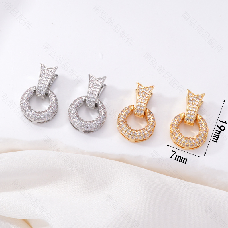 Zhuji pearl necklace buckle 8-shaped buckle, handcrafted end buckle, connecting buckle, mother-and-child buckle, sweater chain, universal buckle, DIY accessories pic 7