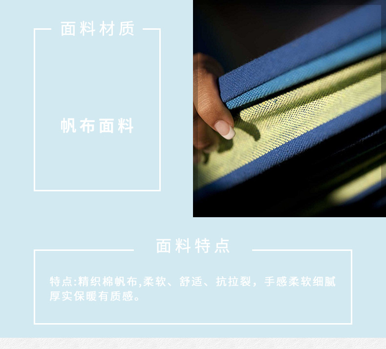 Camping outdoor leisure hammock, camping thickened canvas hammock frame thickened cotton rope single and double person mesh wholesale pic 6