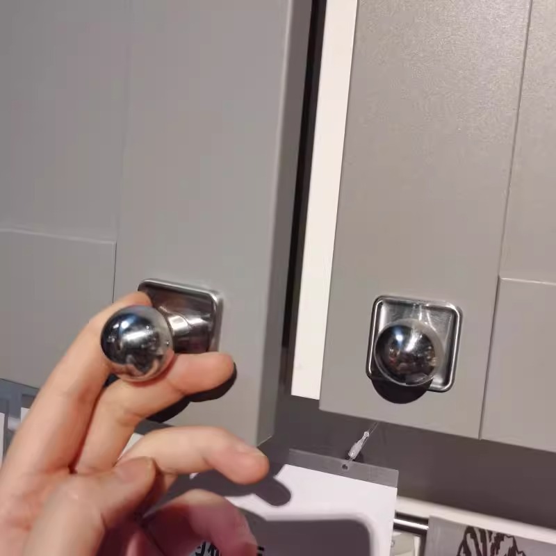 美式风格银色高端门把手现代简约轻奢抽屉衣柜鞋柜橱柜家具小拉手详情2