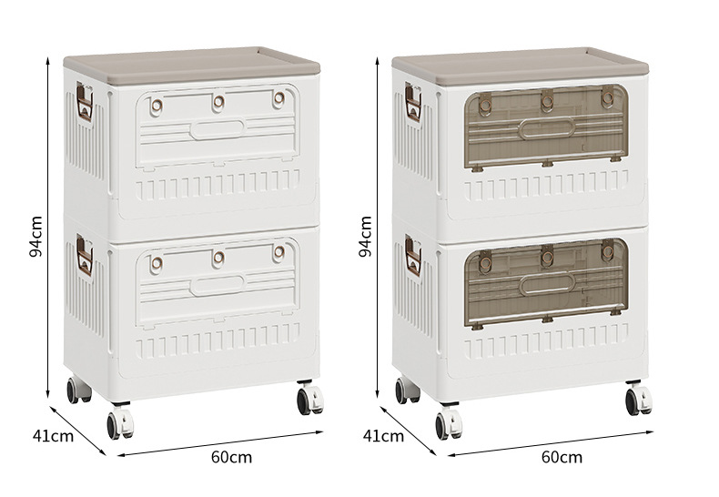 Large-capacity household flip-top storage cabinet for clothes, large foldable basket, dust-proof and storage cabinet for clothes pic 21