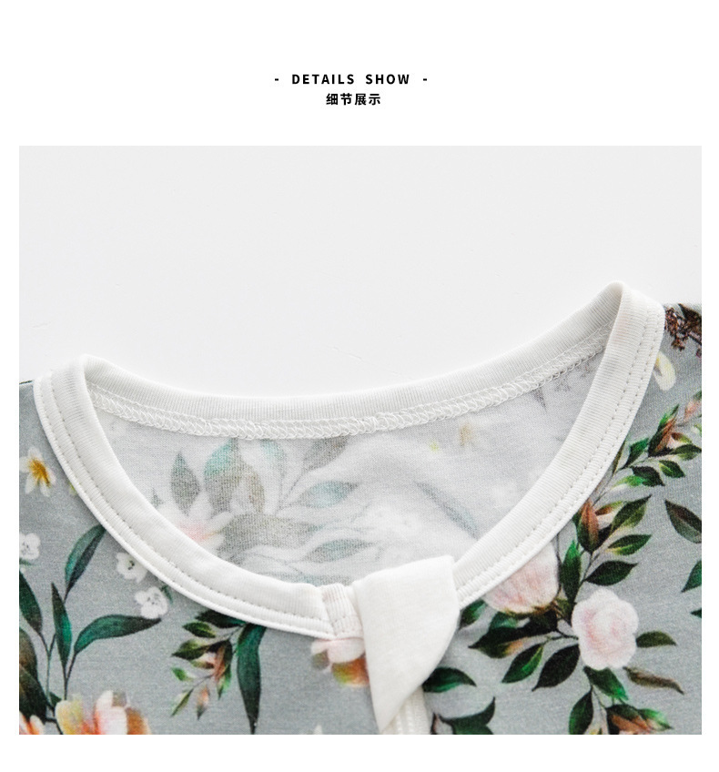 亚马逊爆款竹纤维连体衣bamboo新生儿服饰ins童装婴儿衣服连体裤详情24