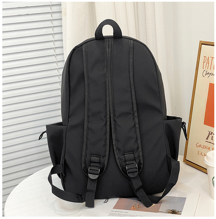 跨境新款双肩包大容量男女学生书包简约休闲短途出差商务电脑包详情18