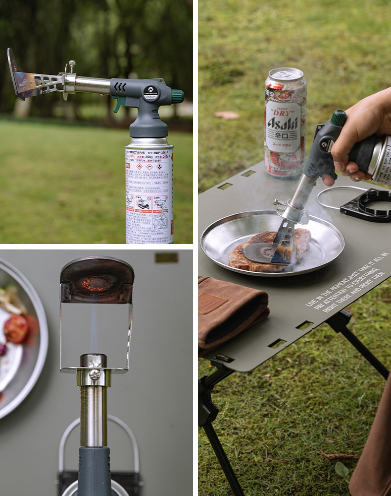 Koman MT-2913 Camping charcoal Outdoor Barbecue and Baking Inverted igniter Portable card-type spray gun pic 12