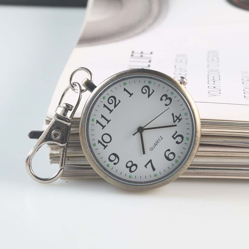 Factory wholesale examination quartz watches, waterproof pocket watches, clear numbers, luminous watches, keychain hanging watches, nurse watches, student watches pic 8