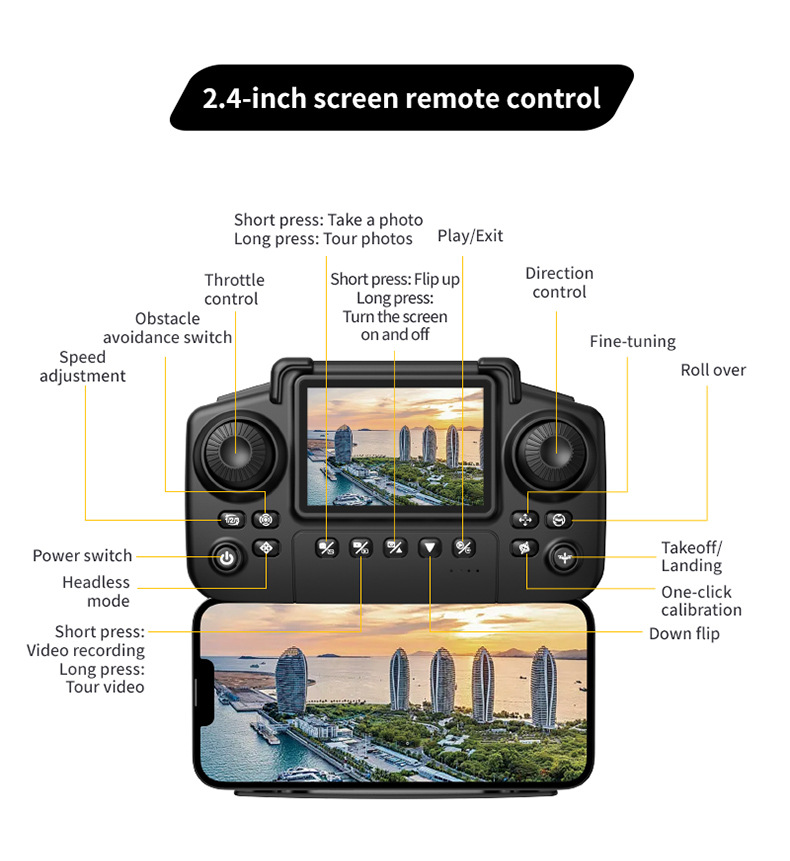 跨境新品迷你无人机航拍四轴飞行器遥控飞机光流高清无刷避障玩具详情17