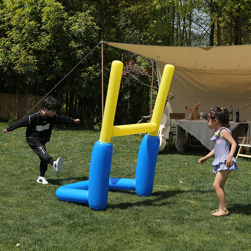 Large inflatable football portal, parent-child interactive game, volleyball door frame, multi-person play, beach ball stand pic 8