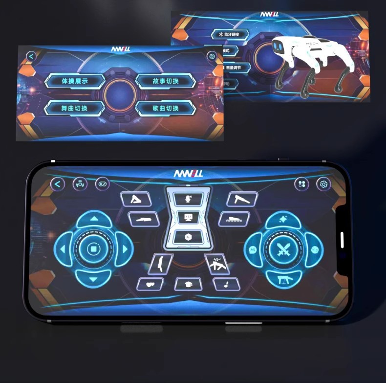 AI intelligent robot dog voice dialogue LED light high-tech APP remote control programming story dancing boys and girls toys pic 6