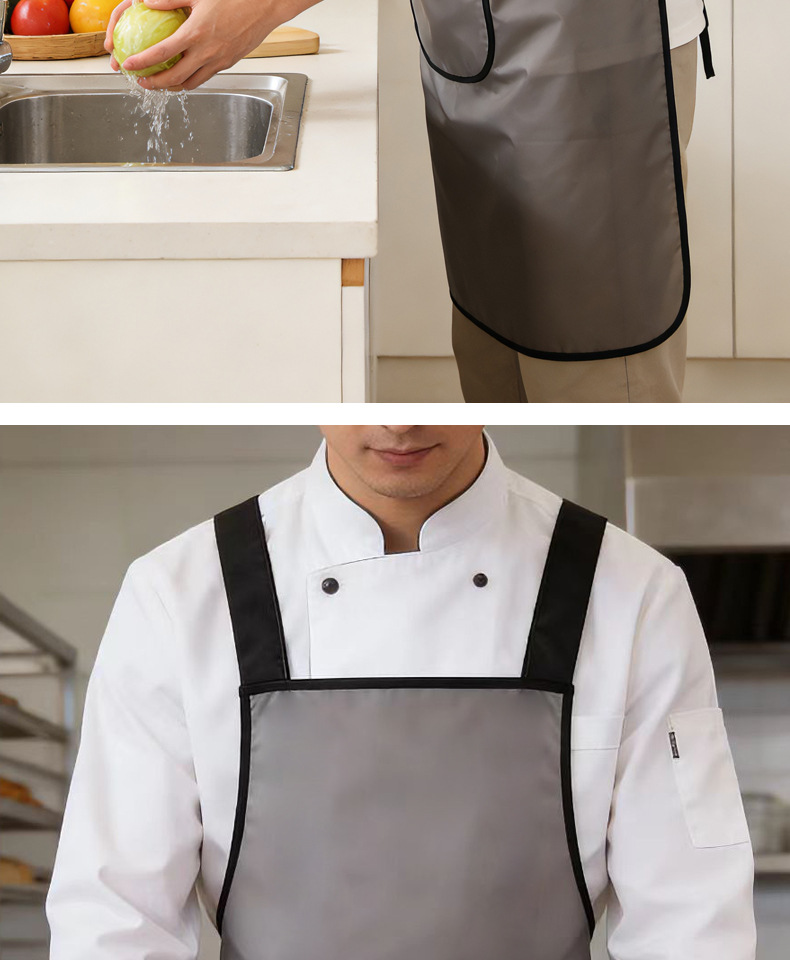 免洗围裙女家用厨房防水防油餐饮做饭专用透明TPU材质年轻工作服详情12