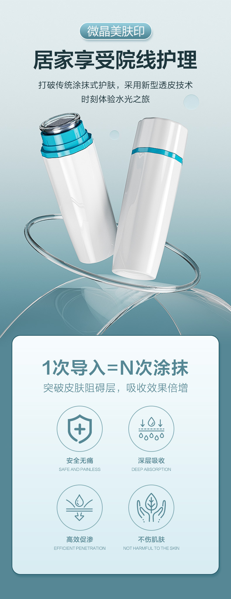 shanilak   微晶导入仪按压式手动导入纳米微针导入浅导冻干粉家用微晶美肤印详情1
