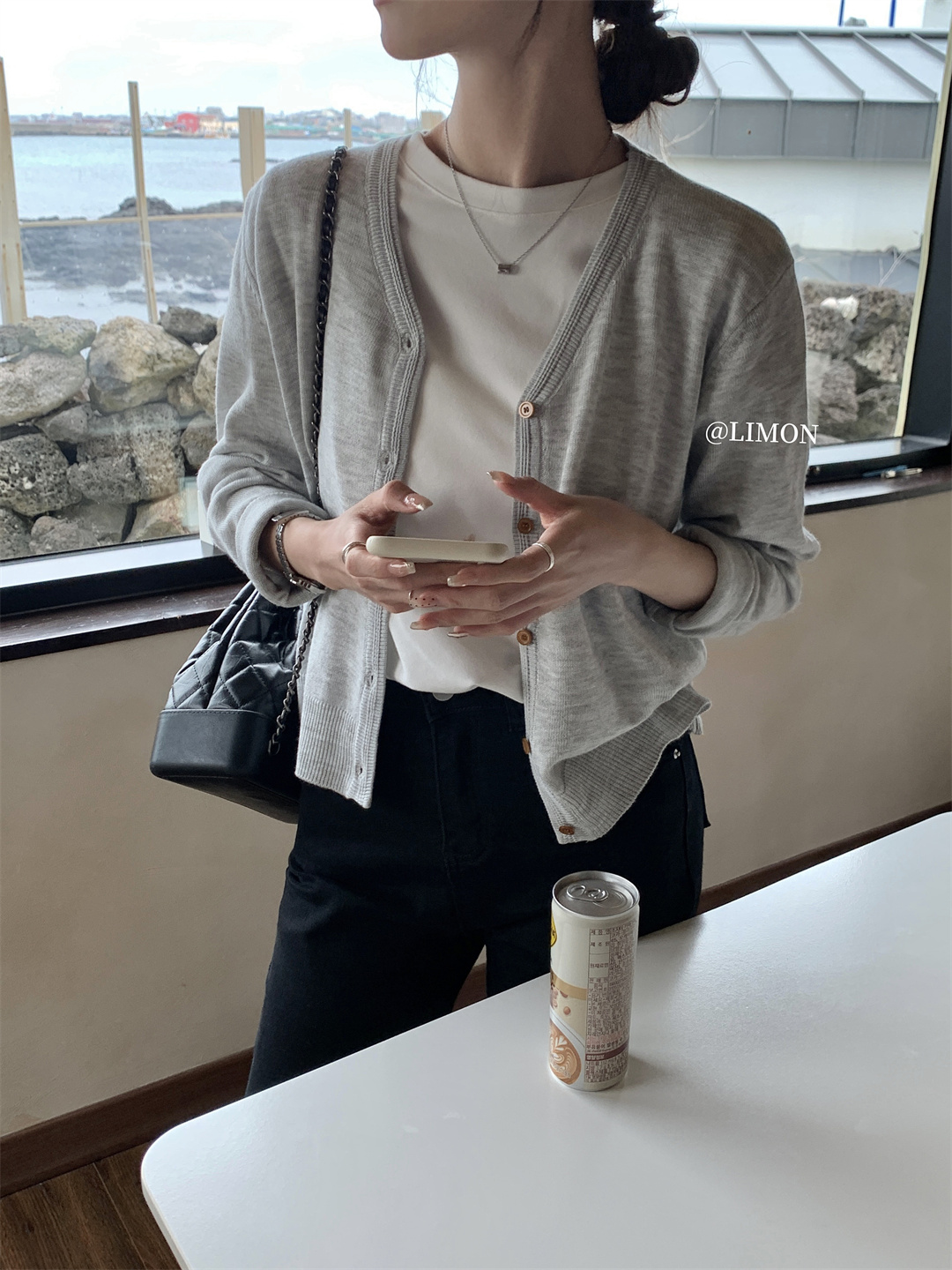 THE LEMON柠檬绿茶正肩磨毛短袖t恤女2024秋季新款百搭上衣打底衫详情25