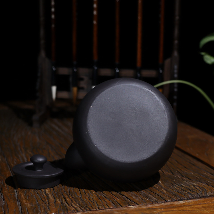 Special offer: Large-capacity purple clay kettle, Gongfu tea set, charcoal stove kettle, household and outdoor handle kettle, suitable for boiling teapots pic 10