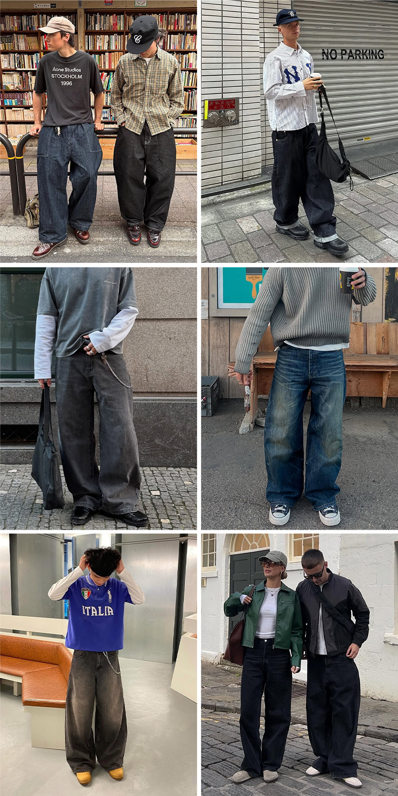 捷展男装|原牛牛仔裤25秋季新品美式街头Cleanfit纯色弯刀休闲裤详情6
