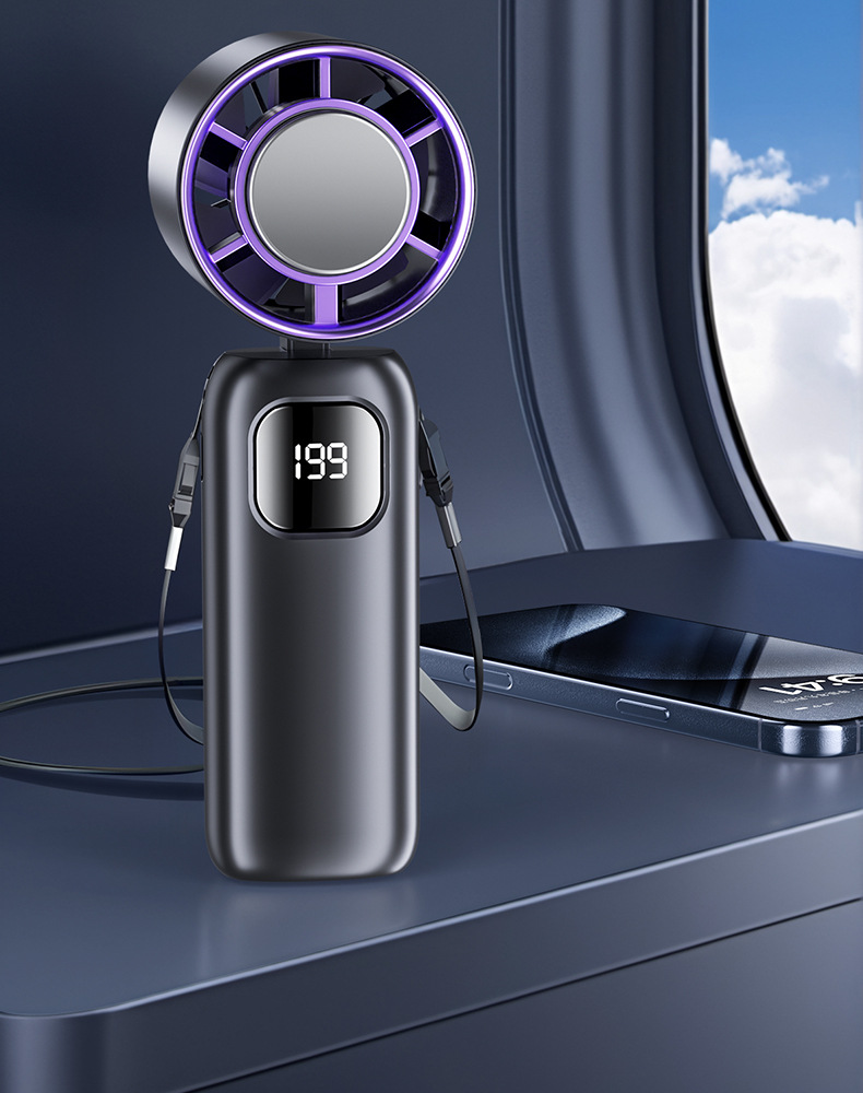 新款手持风扇199档高速暴力跨境户外充电便携式usb制冷小风扇批发详情26