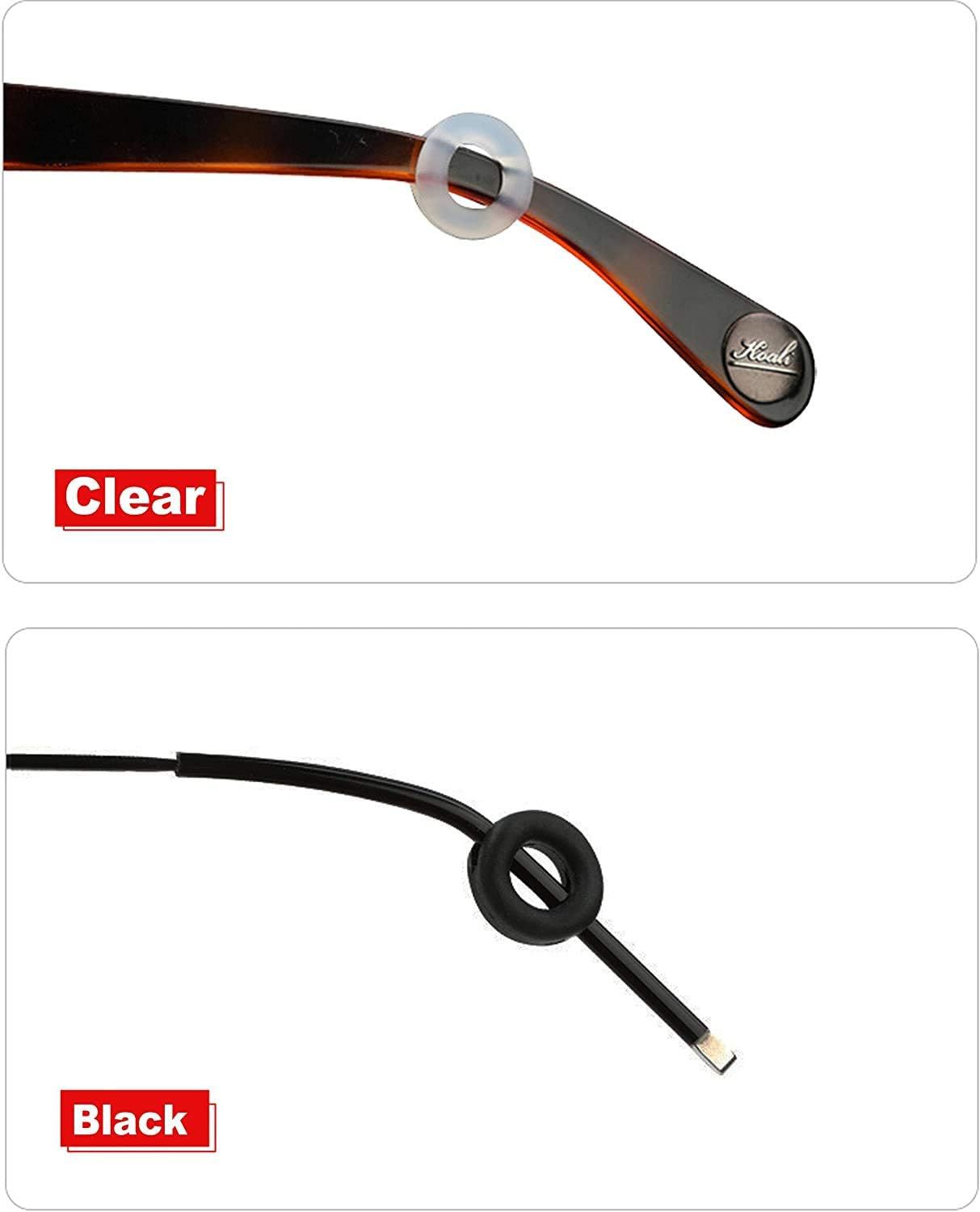 Amazon 12-pair large round anti-slip soft silicone ear tips, ear pads and ear hooks for comfortable adult and children fixators pic 5