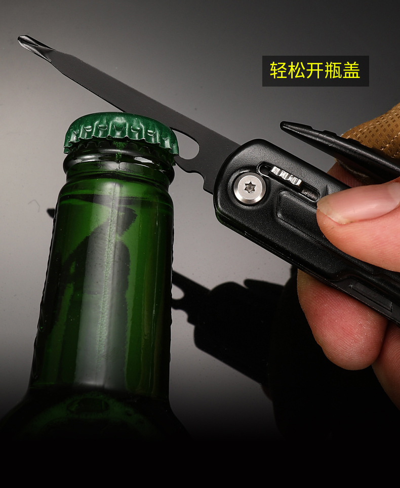 批发多功能户外锤子组合工具野营羊角小锤高碳钢家用车载破窗锤五金刀折刀详情16