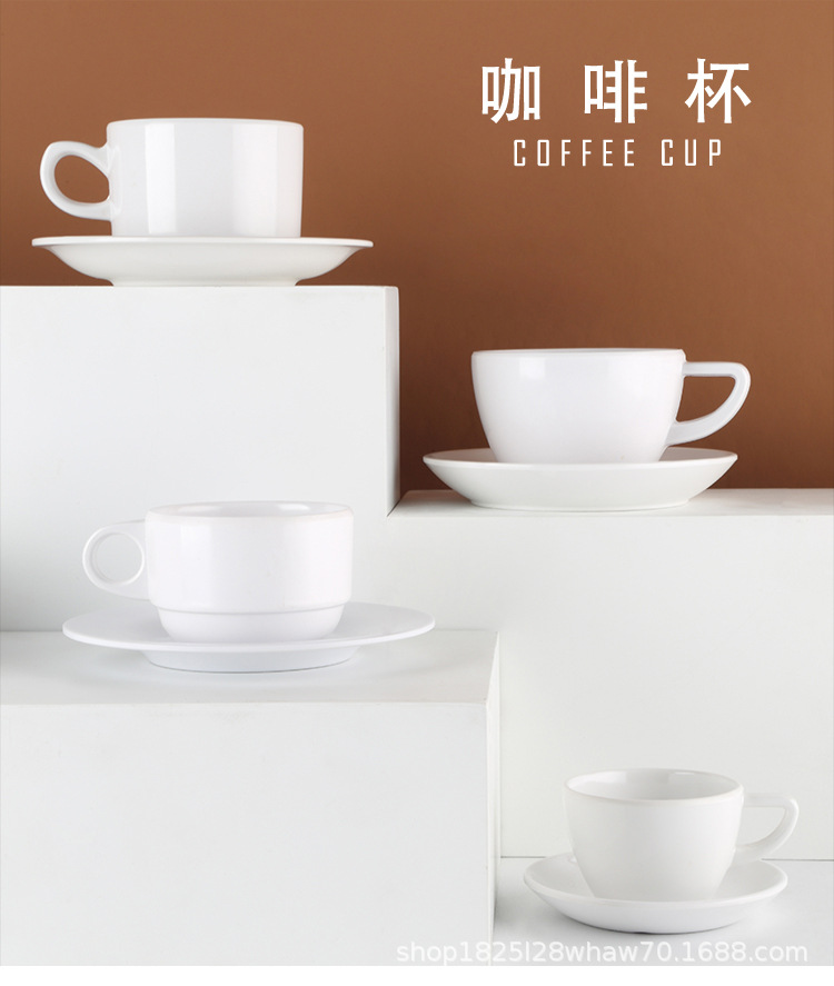 密胺白色杯子餐厅水杯饭店快餐店专用防摔茶杯咖啡杯塑料仿瓷商用详情1