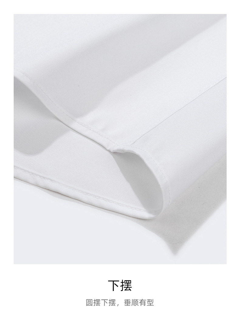 Bamboo fiber short-sleeved shirt for men, wrinkle-free and wrinkle-resistant, summer thin stretch professional, workwear and business shirt for men pic 32