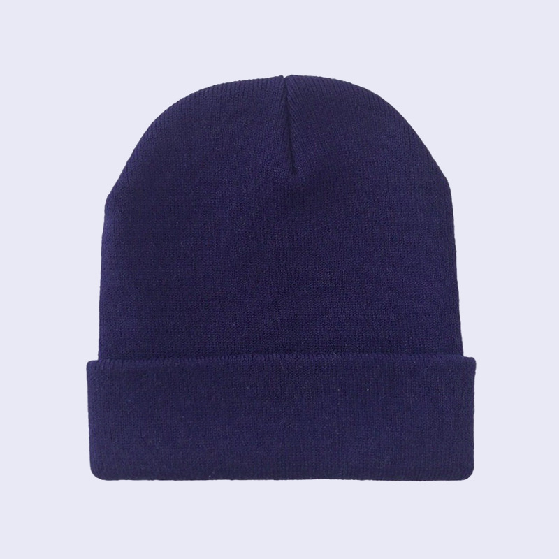 现货黑色针织帽男女纯色冷帽欧美保暖帽子荧光色毛线帽光板针织帽详情28