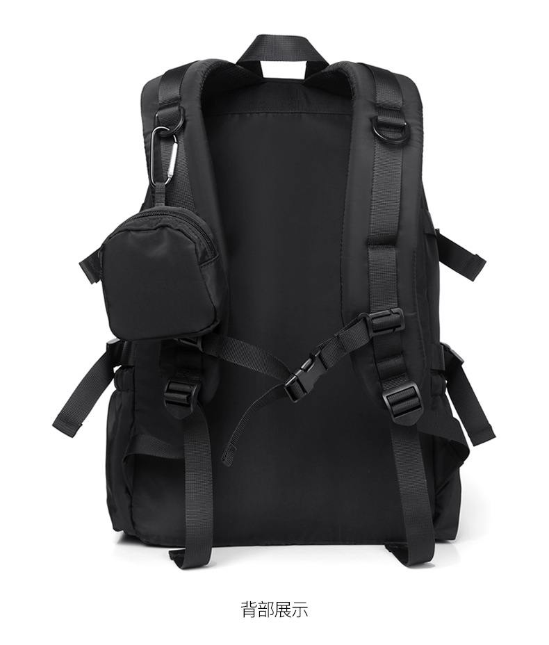 新款双肩背包男户外大容量学生书包可定LOGO轻便摄影包潮牌旅行包详情26