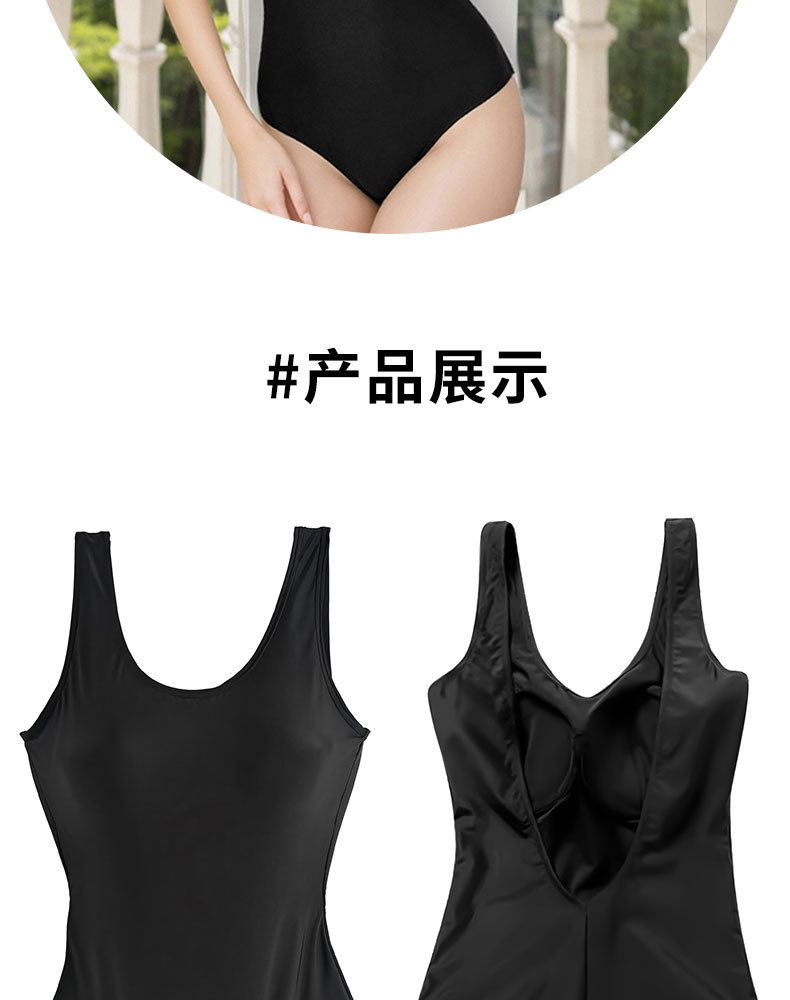 The 2025 new one-piece swimsuit hides the flesh and makes one look slimmer. The chest gathers a sense of sophistication. Backless one-piece triangular swimsuit for women -125127 pic 16