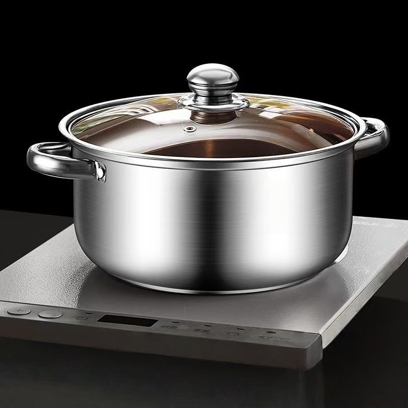 【 Exclusive for Regular Customers 】24CM Double-layer soup pot, household large-capacity soup steamer, multi-purpose cooking pot for stewing soup in the kitchen pic 8
