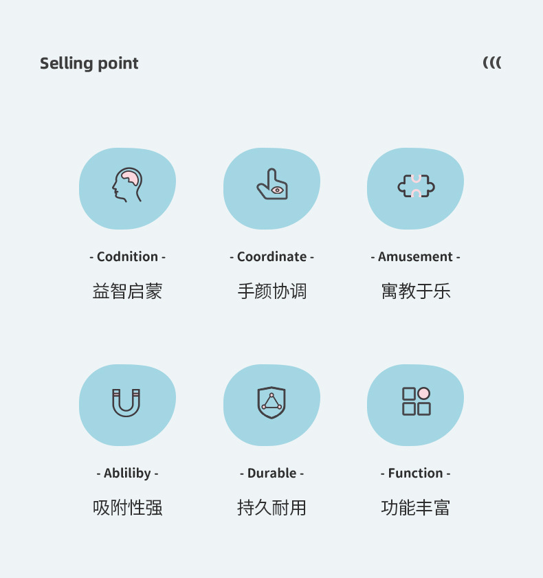 跨境热销新品恐龙系列吸吸乐粘粘乐卡通创意软硅胶积木DIY玩具详情2